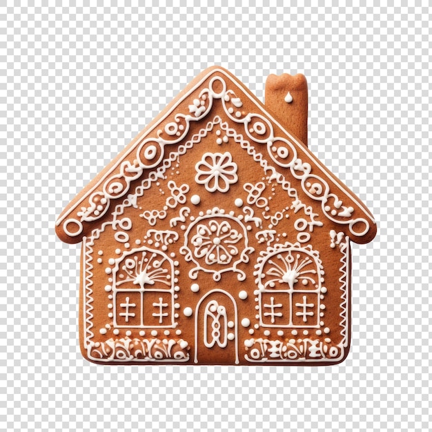 PSD gingerbread cookie christmass treat cutout transparent backgdound