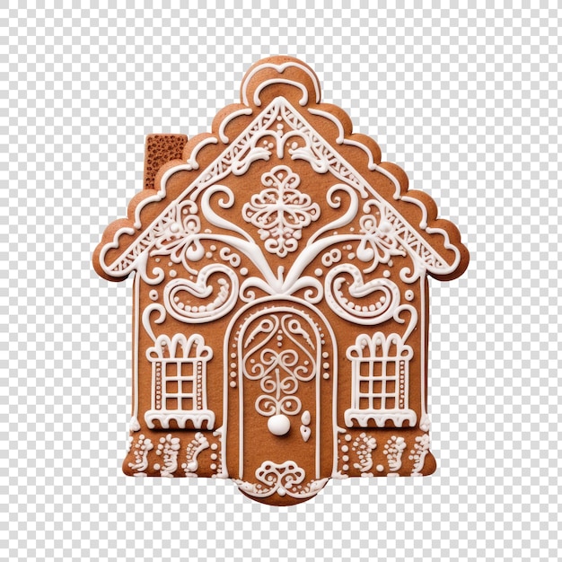 PSD gingerbread cookie christmass treat cutout transparent backgdound