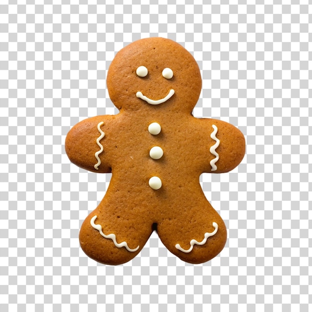 PSD gingerbread isolated on transparent background