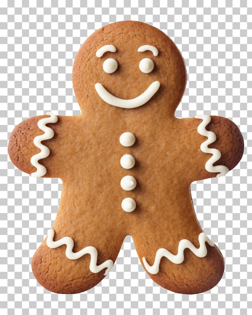 PSD gingerbread man isolated on transparent background png psd