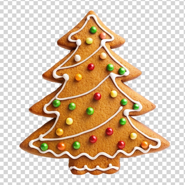 PSD gingerbread tree on transparent background