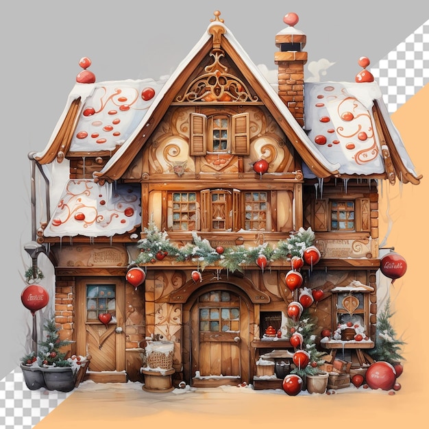 PSD gingerbread winter food