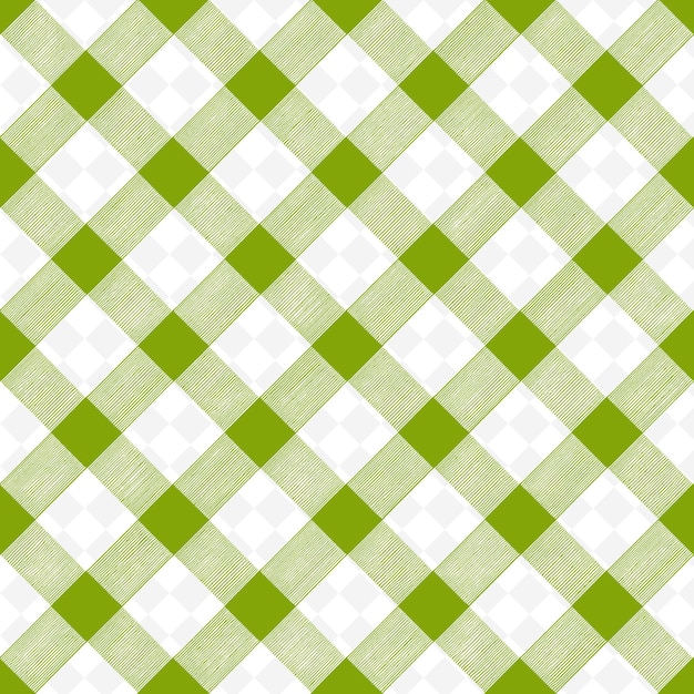 Gingham Checked Pattern met Checkered Icon en Intersecting Nature Inspired Abstract Outline Art
