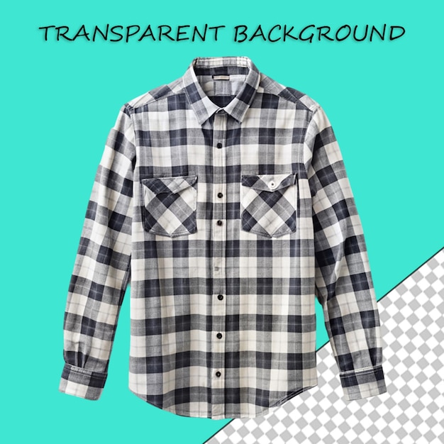 Gingham shirt geïsoleerd 3d