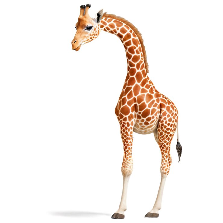 PSD a giraffe against the transparent background