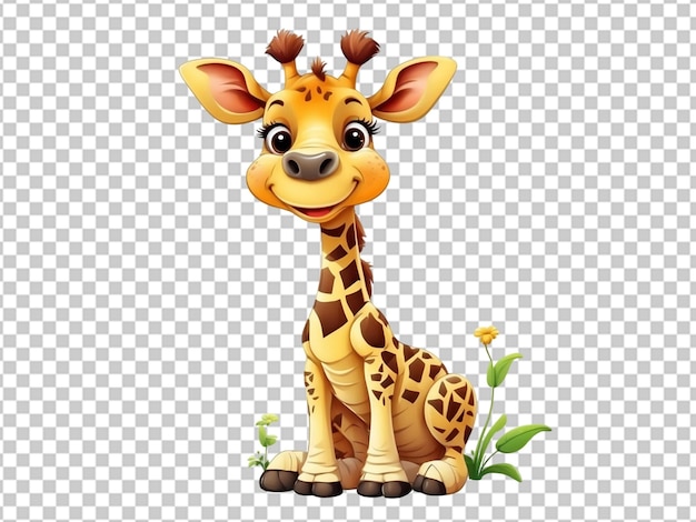 PSD giraffe cartoon 3d