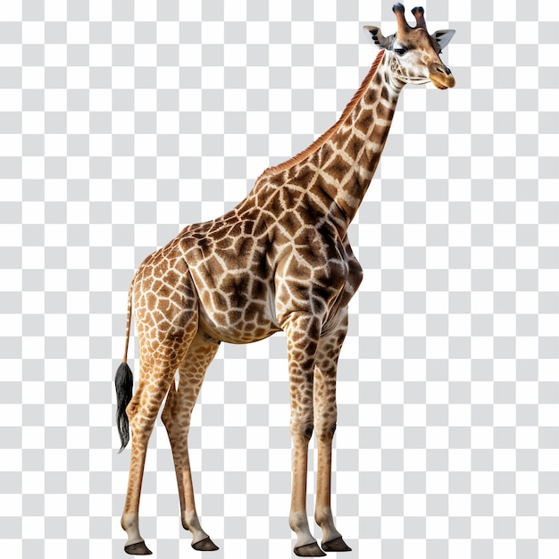 PSD giraffe isolated on transparent