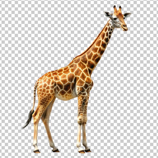 PSD giraffe on transparent background