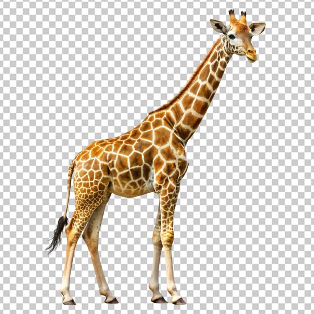 PSD giraffe on transparent background