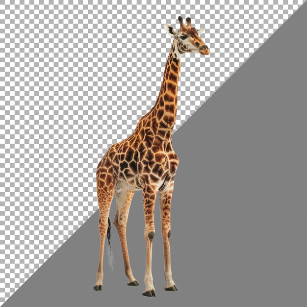 PSD giraffe white background