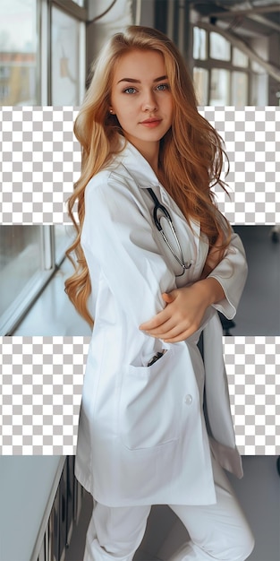 girl doctor nurse isolated background