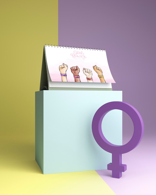 girl power concept mock-up
