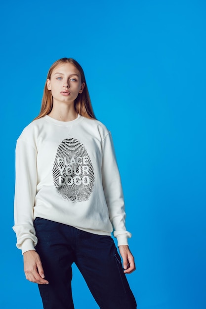 Girl's sweatshirt mockup