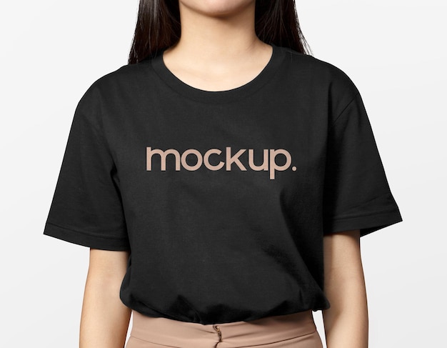 Girl shirt mockup realistic