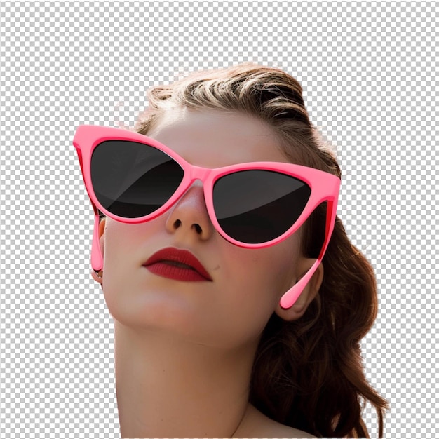 PSD girl and sunglasses advertising