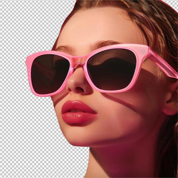 PSD girl and sunglasses advertising