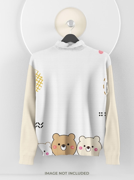 Girl sweater mockup