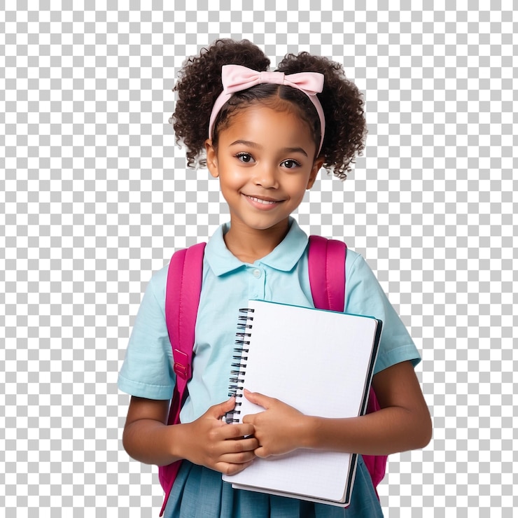 PSD a girl with a book called a girl with a book on her head clipping path