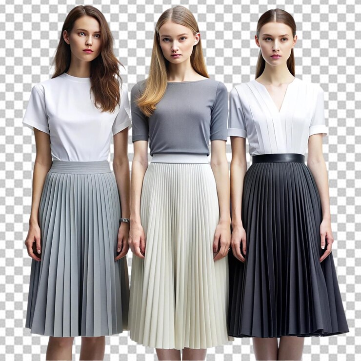 PSD 穿著美麗服裝的模特兒