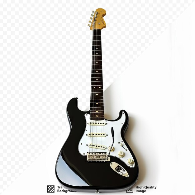 PSD gitara elektryczna na białym, odizolowanym tle