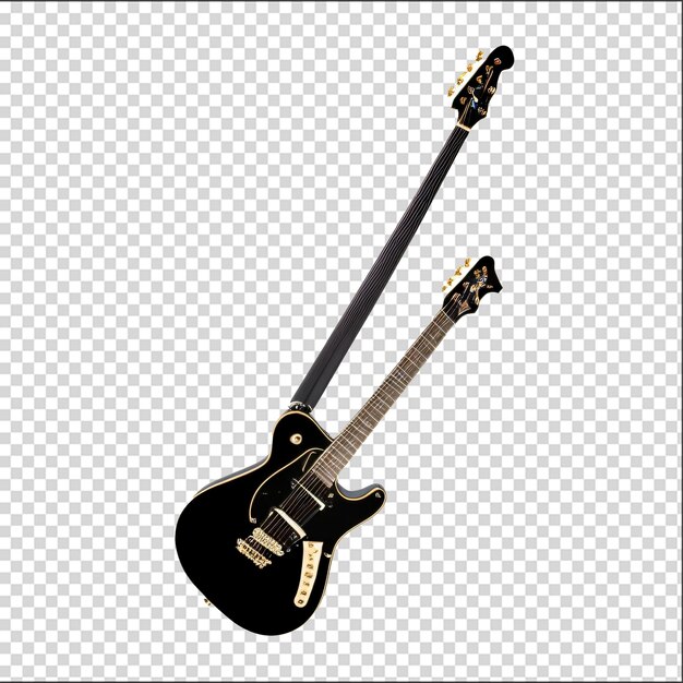 PSD gitara psd 3d z jednym kolorem tła