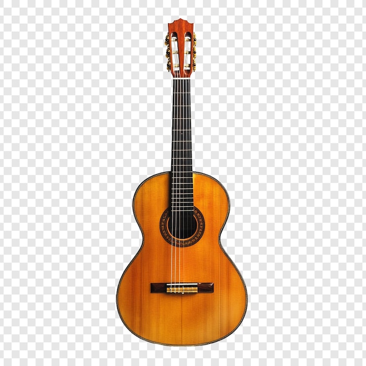 PSD gitarka akustyczna na białym tle