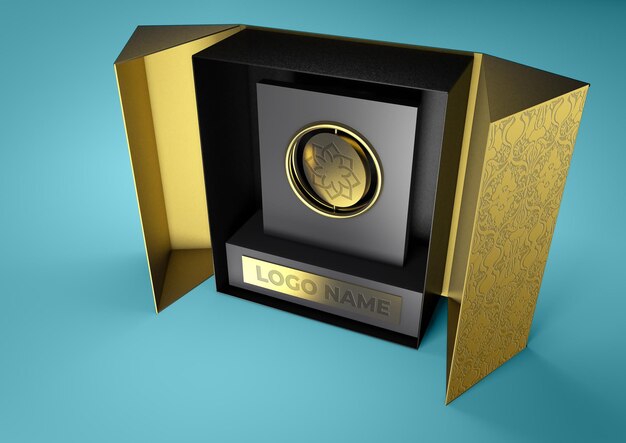 PSD giveaway trophy with presentation box