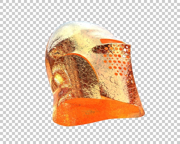 PSD elmo di gladiatore isolato sullo sfondo illustrazione di rendering 3d