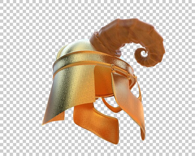 PSD elmo di gladiatore isolato sullo sfondo illustrazione di rendering 3d