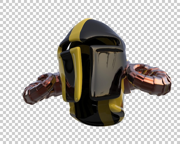 PSD gladiator helmet isolated on background 3d rendering illustration