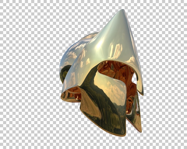 PSD gladiator helmet isolated on background 3d rendering illustration