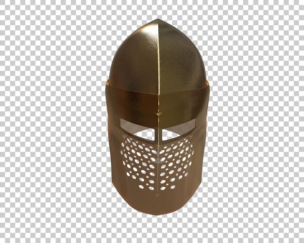 PSD gladiator helmet isolated on background 3d rendering illustration