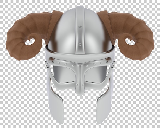 PSD gladiator helmet isolated on transparent background 3d rendering illustration