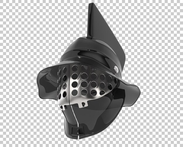 PSD casco da gladiatore su sfondo trasparente 3d rendering illustrazione