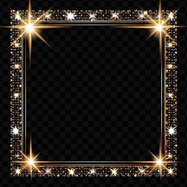 PSD glam gold frame with crystal encrusted border accentuated wi luxury metal decor art background