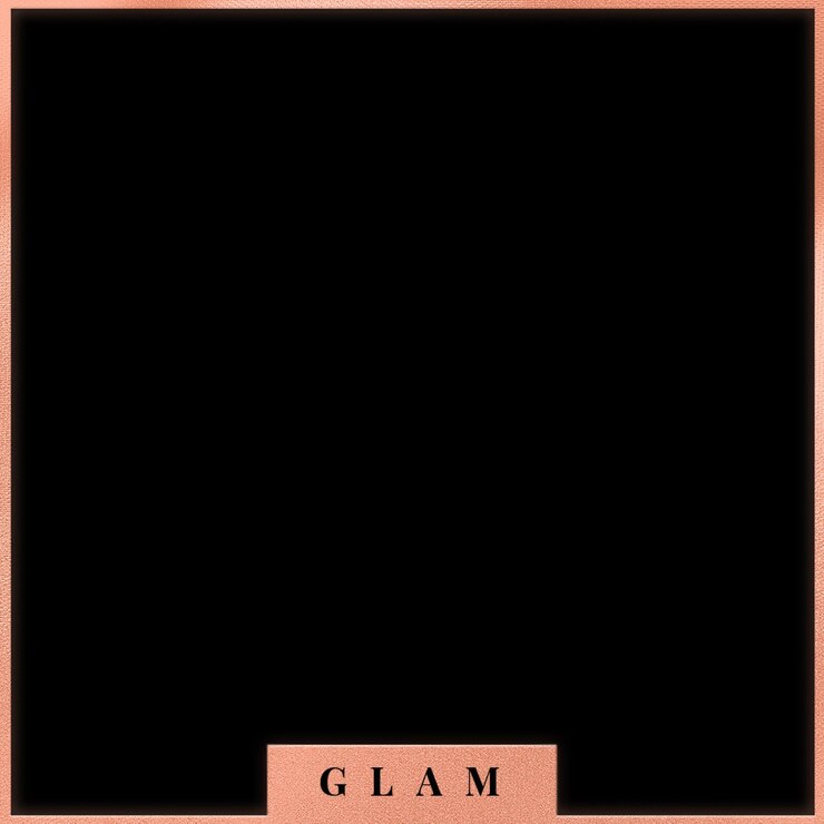 PSD glamorous rose gold i black template
