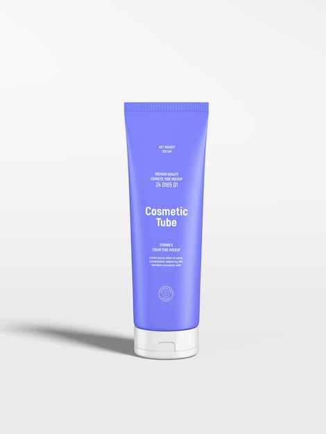 Glanzend plastic cosmetische buisverpakkingsmodel