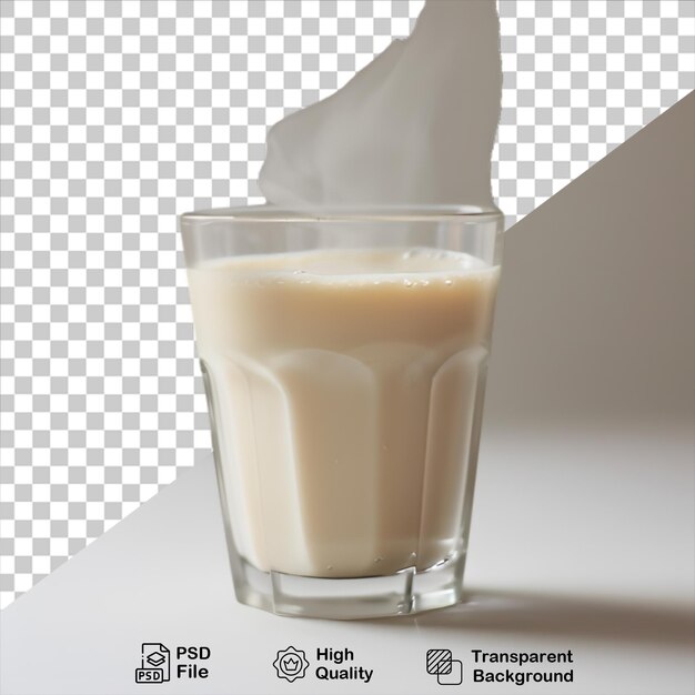 PSD glas melk geïsoleerd op doorzichtige achtergrond png-bestand opnemen