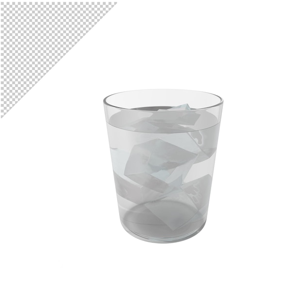 PSD glas met ijs png