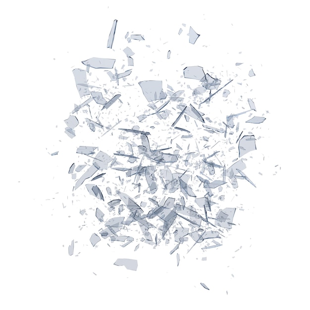 Glaspuin geïsoleerd transparante achtergrond 3D-rendering