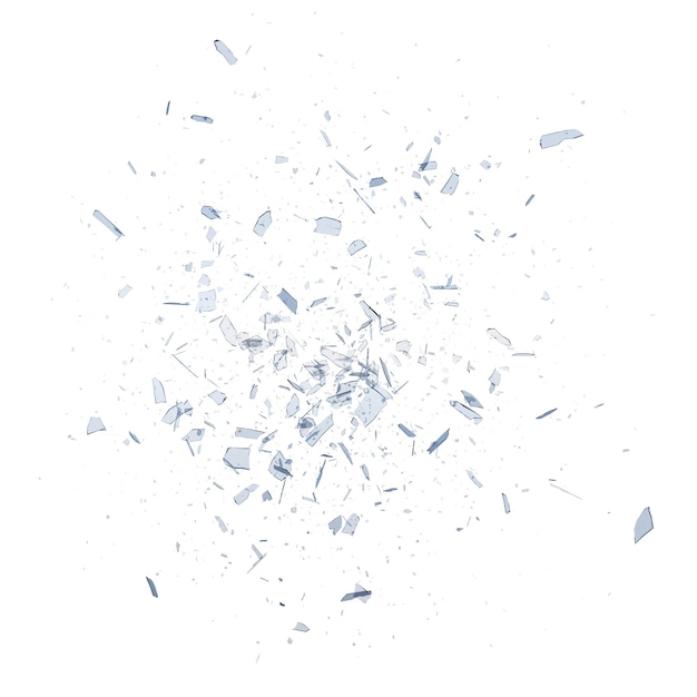 Glaspuin geïsoleerd transparante achtergrond 3D-rendering