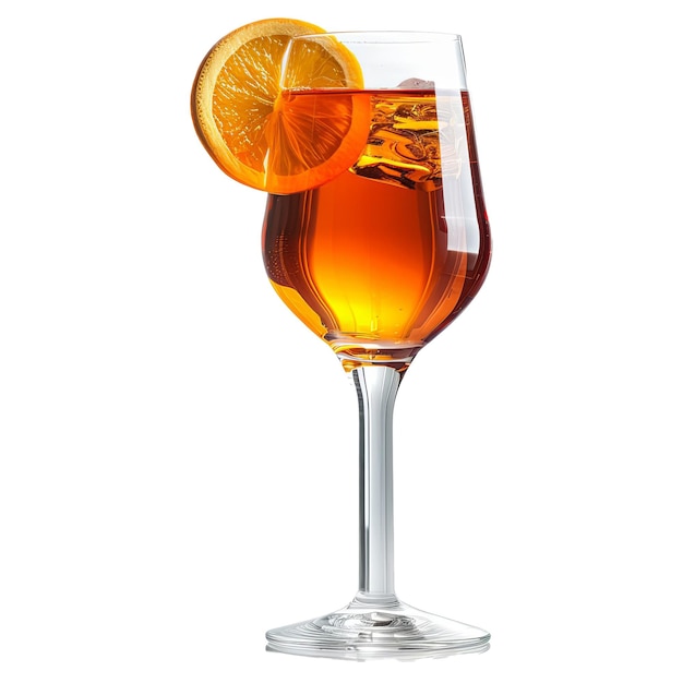 PSD bicchiere di aperol spritz cocktail isolato