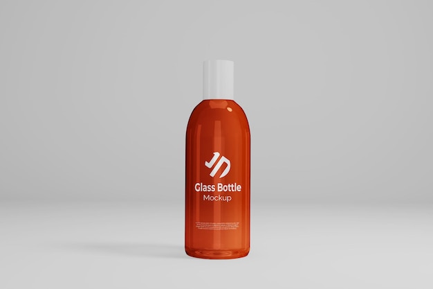 Glass bottle mockup design