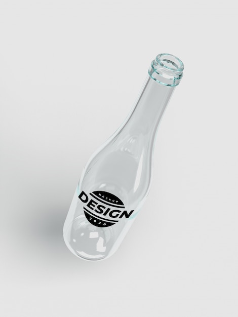 PSD glass bottle mockup