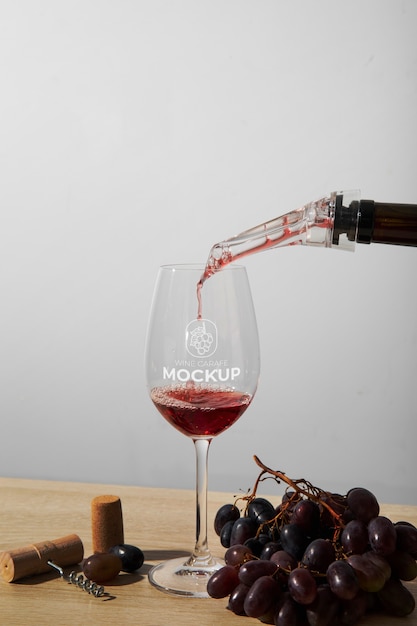 PSD glass carafe mock-up for wine