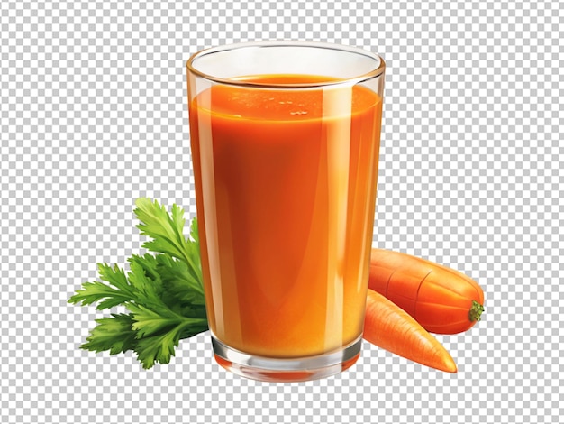 PSD glass of carrot juice