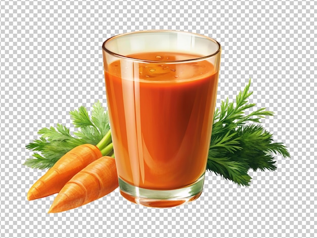 Glass of carrot juice