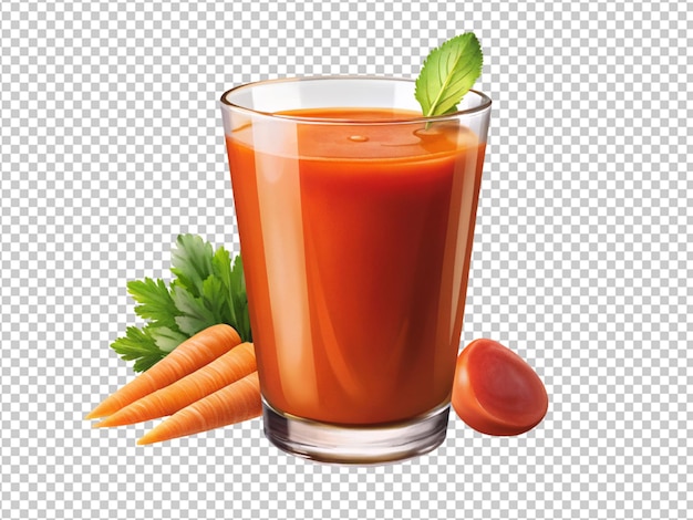 Glass of carrot juice