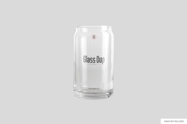 PSD Мокап стеклянной чашки