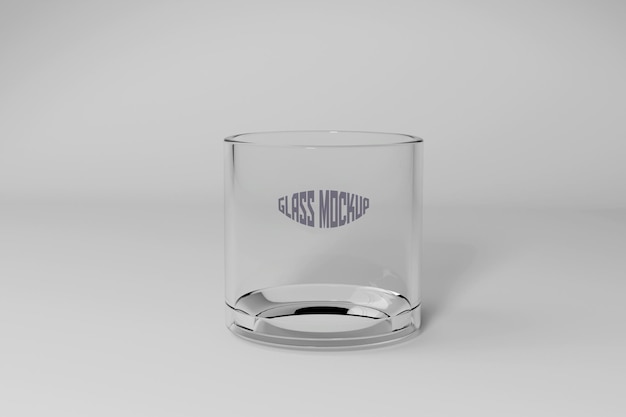 Mockup di tazza di vetro